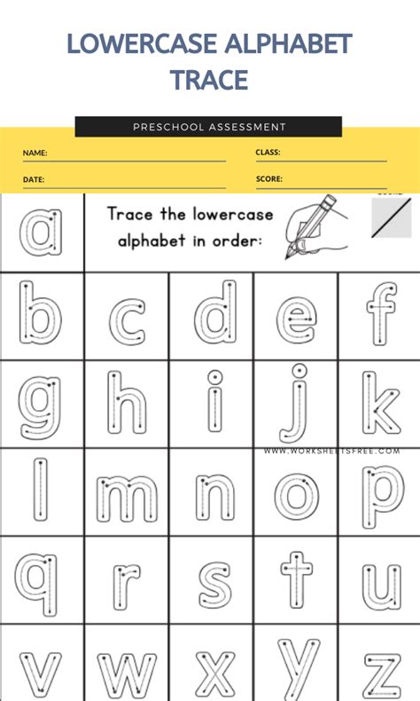 Tracing Lowercase Letters Free Printable