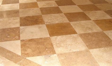 Travertine Checkerboard. | Checkerboard floor, Tile patterns, Checkerboard pattern