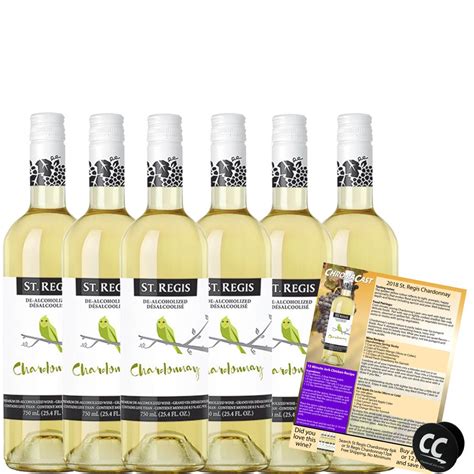 ST. REGIS Chardonnay Non-Alcoholic White Wine Experience Bundle with ...