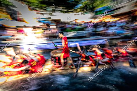 Teams Compete During Dragon Boat Race Editorial Stock Photo - Stock Image | Shutterstock