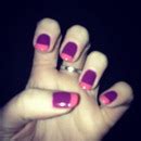 light pink sparkly nails with dark purple tips | Julia W.'s Photo | Beautylish