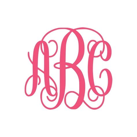 Interlocking Vine Monogram Font SVG Vine Monogram Font Cut