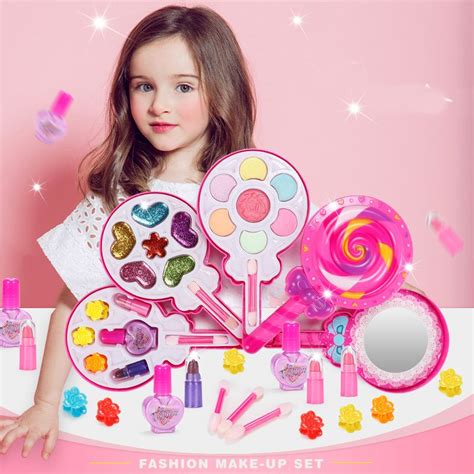 Girls Make Up Toy Pretend Play Kid Makeup Set Safety Non-toxic Makeup ...