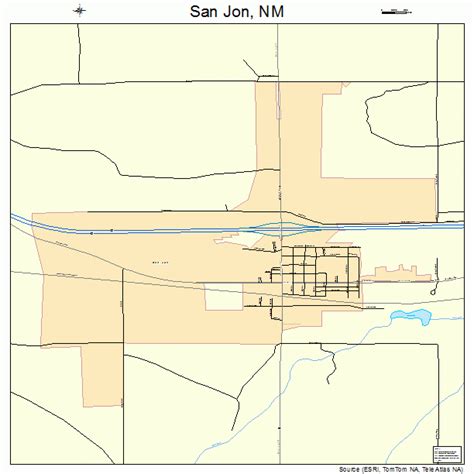 San Jon New Mexico Street Map 3568150