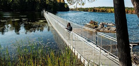 Charleston Lake Provincial Park has a floating bridge & it’s perfect to ...