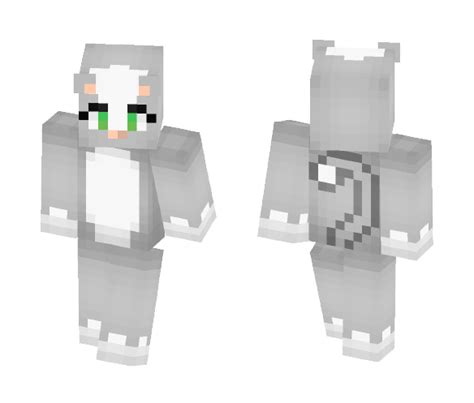 Get Gray Tuxedo Cat Minecraft Skin for Free. SuperMinecraftSkins