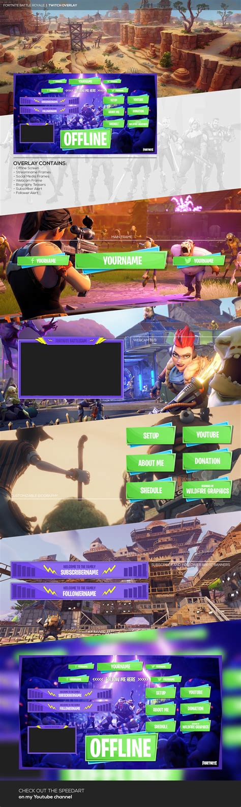 Fortnite Battle Royale Twitch Overlay on Behance