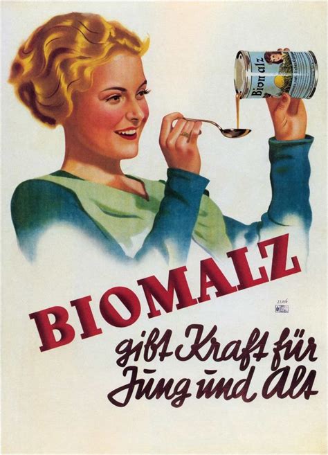 Biomalz Vintage German Poster Advertising | Vintage advertisements ...