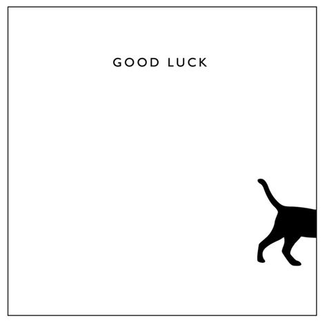 'Good Luck' Black Cat Card By Loveday Designs