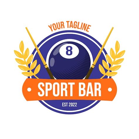 Premium Vector | Flat design sports bar logo design