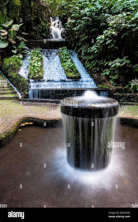 Waterfalls and fountain in the National Park in Uruapan, Michoacan ...