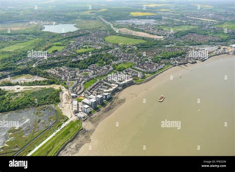 An aerial view of the Kent town of Greenhithe Stock Photo - Alamy