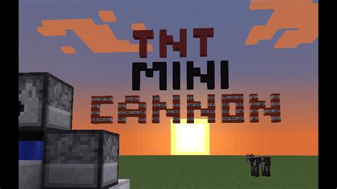 HOW TO # 2 : How to build a MINI powerful TNT cannon in MINECRAFT - YouTube