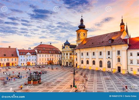 Sibiu, Romania. editorial stock image. Image of large - 94601274