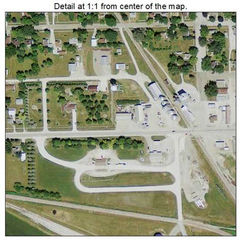 Aerial Photography Map of Rolfe, IA Iowa