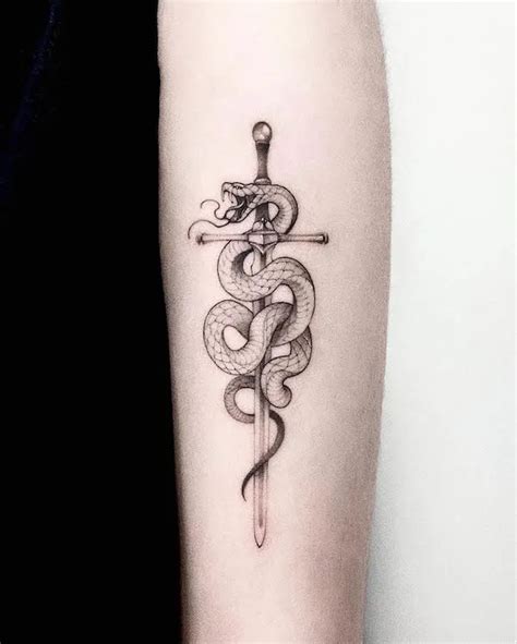 Update 67+ snake on sword tattoo - in.coedo.com.vn