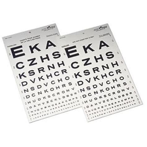 SNELLEN 10 FOOT EYE CHART | Medical Supplies & Equipment