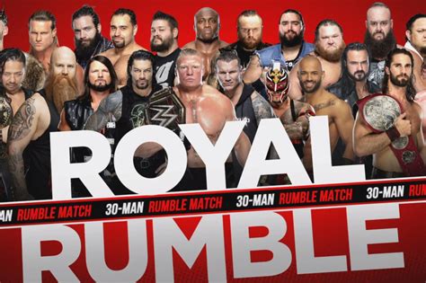 Updated list of confirmed entrants in the Royal Rumble - Cageside Seats