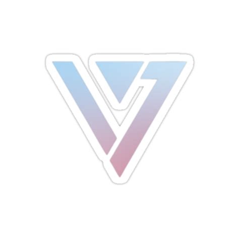 "SEVENTEEN - GRADIENT LOGO" Stickers by baiiley | Redbubble