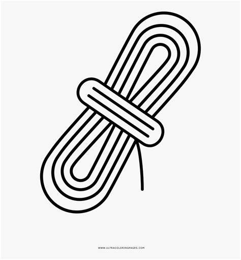 Rope Coloring Page - Line Art, HD Png Download , Transparent Png Image ...