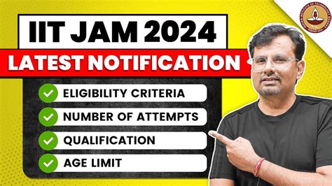 IIT JAM 2024 Notification Out! | Eligibility, Number of Attempts & Age Limit | IIT JAM By GP Sir ...