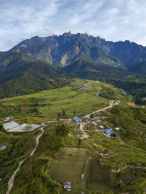 Aerial View of Majestic Mount Kinabalu, Kundasang Sabah Stock Image - Image of cloudy, hill ...