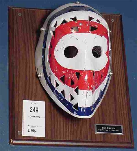 KEN DRYDEN REPLICA GOALIE MASK - Jun 11, 2005 | Kaminski Auctions in MA