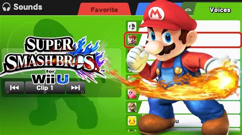 Mario Voice clips - Super Smash Bros Wii U - YouTube