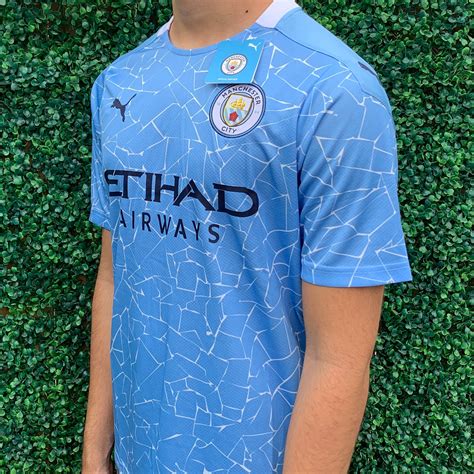 Manchester City Home Soccer Jersey 2021 SUMMER SALE | Etsy