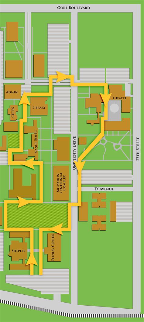 Cameron University Campus Map Draw A Topographic Map | Images and Photos finder