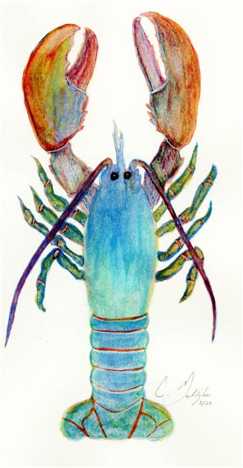 Lobster Painting Watercolor Print