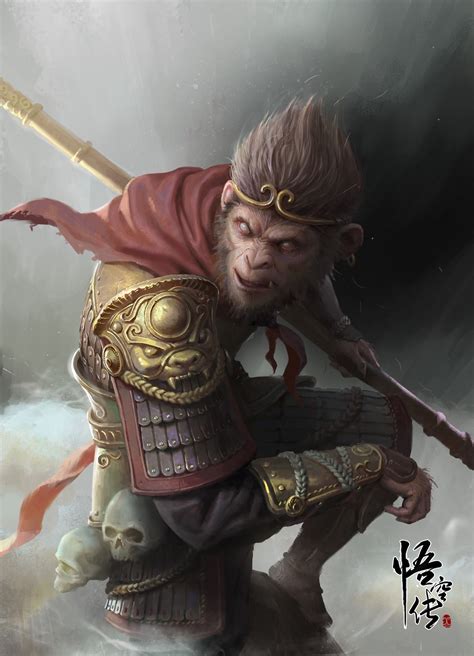 ArtStation - WUKONG, Wang Xiao Monkey Art, Monkey King, Character ...