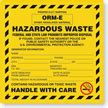 Custom Hazardous Waste Labels