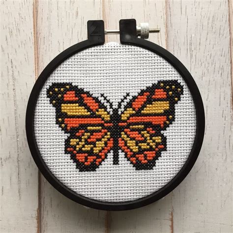 Butterfly Bug Counted Cross Stitch PATTERN DIGITAL DOWNLOAD Beginner ...