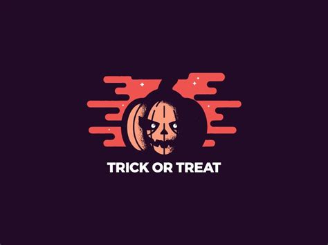 Trick Or Treat Logo on Dark Background