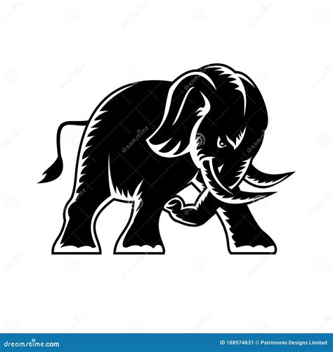 Angry Elephant Mascot For Esport And Gaming Logo Stock Image ...