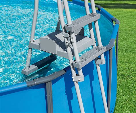 Bestway Safety Pool Ladder with Foldable Step for Above Ground Pool up ...