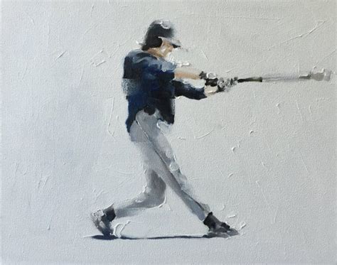 Baseball Player Painting, PRINTS, Canvas, Posters, Originals ...