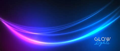 Free Vector | Wave neon light streak banner design