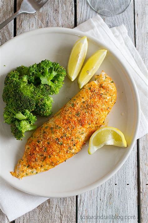 recipe for Parmesan Crusted Tilapia - Taste and Tell