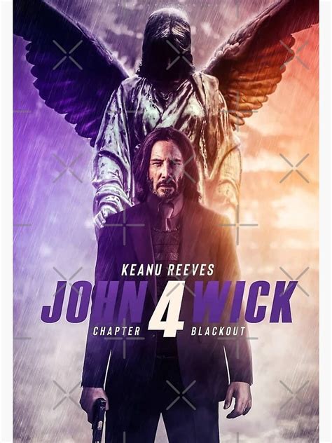 "Keanu Reeves John Wick Chapter 4 Blackout" Poster for Sale by ...