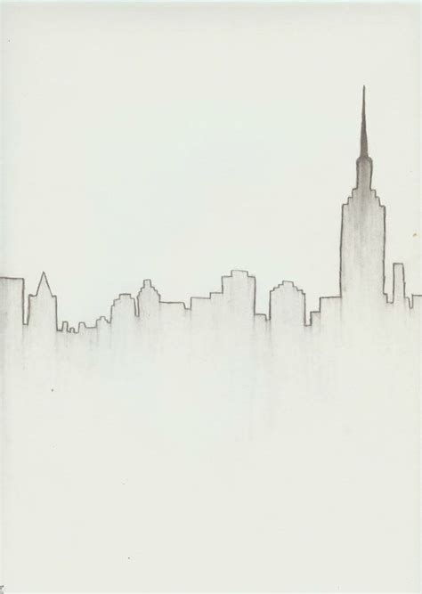 City Skyline Drawing Easy - Kremi Png