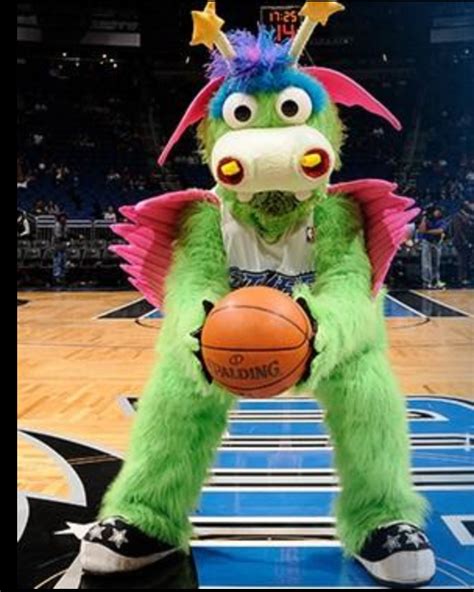 Stuff the Magic Dragon - Orlando Magic's mascot | Beach centerpieces, Orlando magic, Mascot