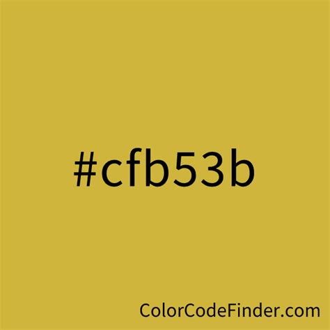 Old Gold Color Code is #cfb53b