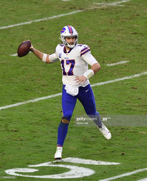 News Photo : Josh Allen of the Buffalo Bills throws the ball... Buffalo ...