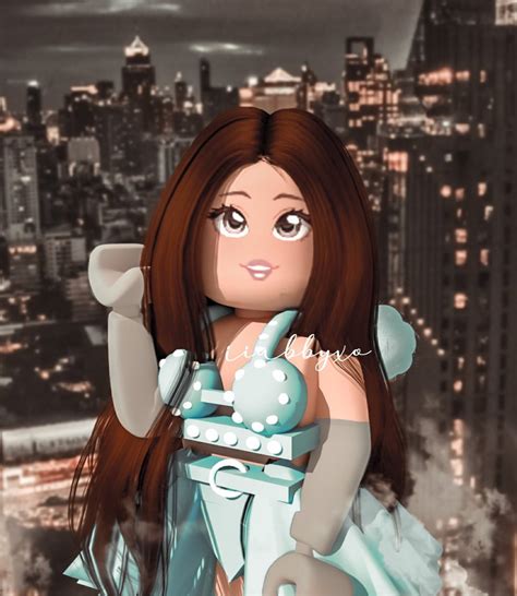 Roblox GFX Girl With Brown Hair