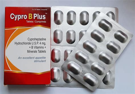 30 tabs-Cypro B Plus Weight Gain tablets Cyproheptadine With Vitamin B Complex Mixed Fruit ...