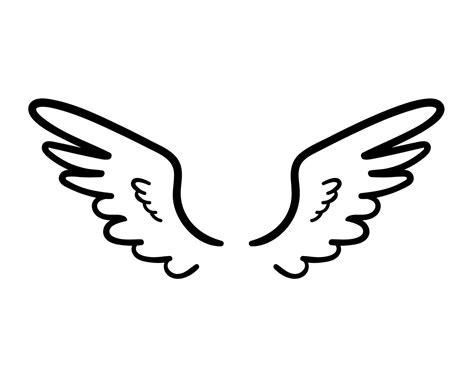 angel wings in heaven hawk feather wing pattern 22430837 Vector Art at Vecteezy
