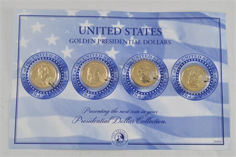 Historic Coin Collection - United States Golden Presidential Dollars ...