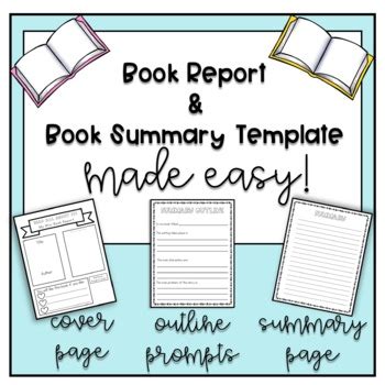 Book-Report-Template-for-5th-Grade 4th & 3rd grade by Keep Your Spark